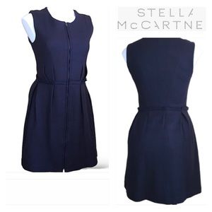 STELLA MCCARTNEY Zip Front Sleeveless Dress Sz 4